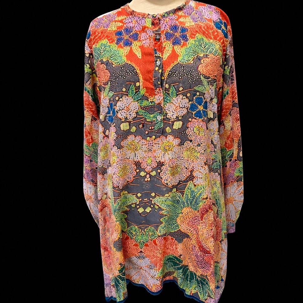 Johnny was Soft flowy tunic Large